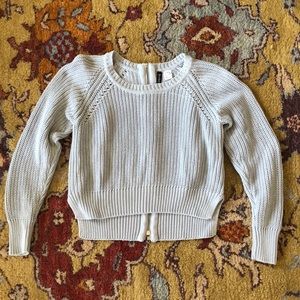 H&M High-Low Sweater with Back Zip